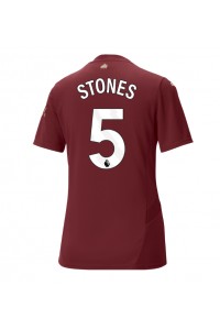 Fotbalové Dres Manchester City John Stones #5 Dámské Třetí Oblečení 2024-25 Krátký Rukáv